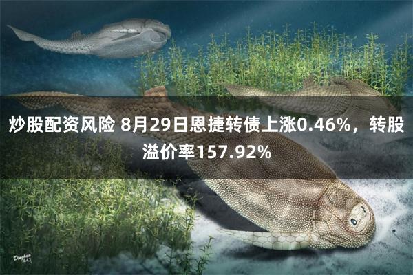 炒股配资风险 8月29日恩捷转债上涨0.46%，转股溢价率157.92%