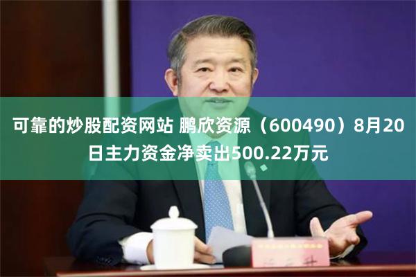 可靠的炒股配资网站 鹏欣资源（600490）8月20日主力资金净卖出500.22万元