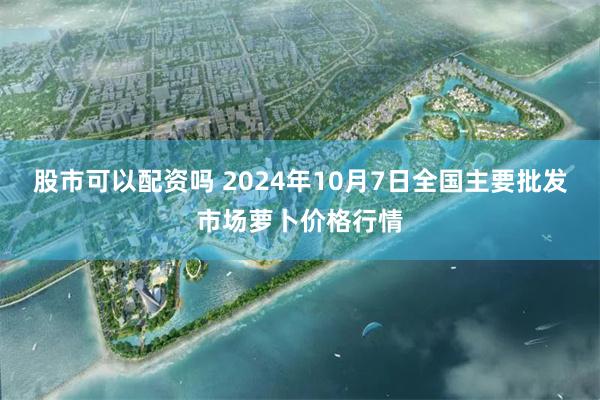 股市可以配资吗 2024年10月7日全国主要批发市场萝卜价格行情