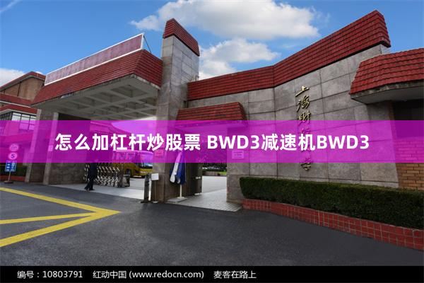 怎么加杠杆炒股票 BWD3减速机BWD3