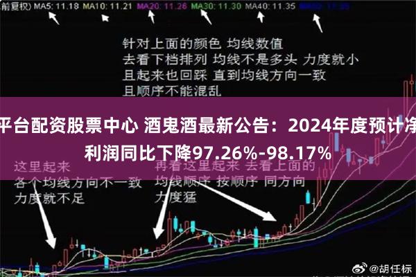 平台配资股票中心 酒鬼酒最新公告：2024年度预计净利润同比下降97.26%-98.17%